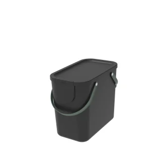 Rotho Mülltrennungssystem Albula 25 L BLACK COLLECTION Recyclingbehälter
