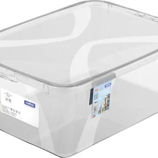 Rotho Aufbewahrungsbox Lona inkl. Deckel 10 L transparent
