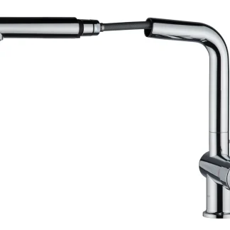 Emmevi Küchenarmatur Piper chrom, mit herausziehbarer Brause