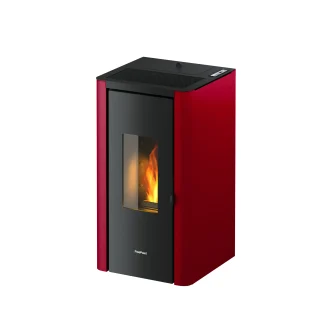 Freepoint Pelletofen Indigo bordeauxbis 7kW Heizleistung