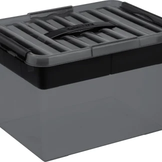 Sunware Aufbewahrungsbox Q-Line 22L rauchgrau 40 x 30 x 26 cm