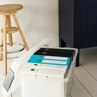 Sunware Drehstapel-Box Nesta 51 L transparent 59,5 x 39,5 x 28 cm