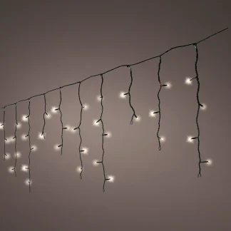 Kaemingk LED Lichterkette Icicle Lights 175 Lichter 7,5 m schwarz