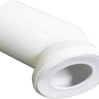 Wisa WC-Anschlußbogen Uni 45° weiß, 23 cm