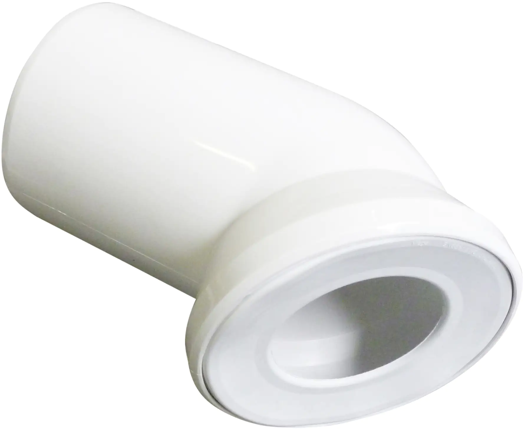 Wisa WC-Anschlußbogen Uni 45° weiß, 23 cm