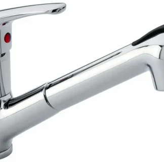 Emmevi Küchenarmatur Ambra chrom, mit herausziehbarer Brause