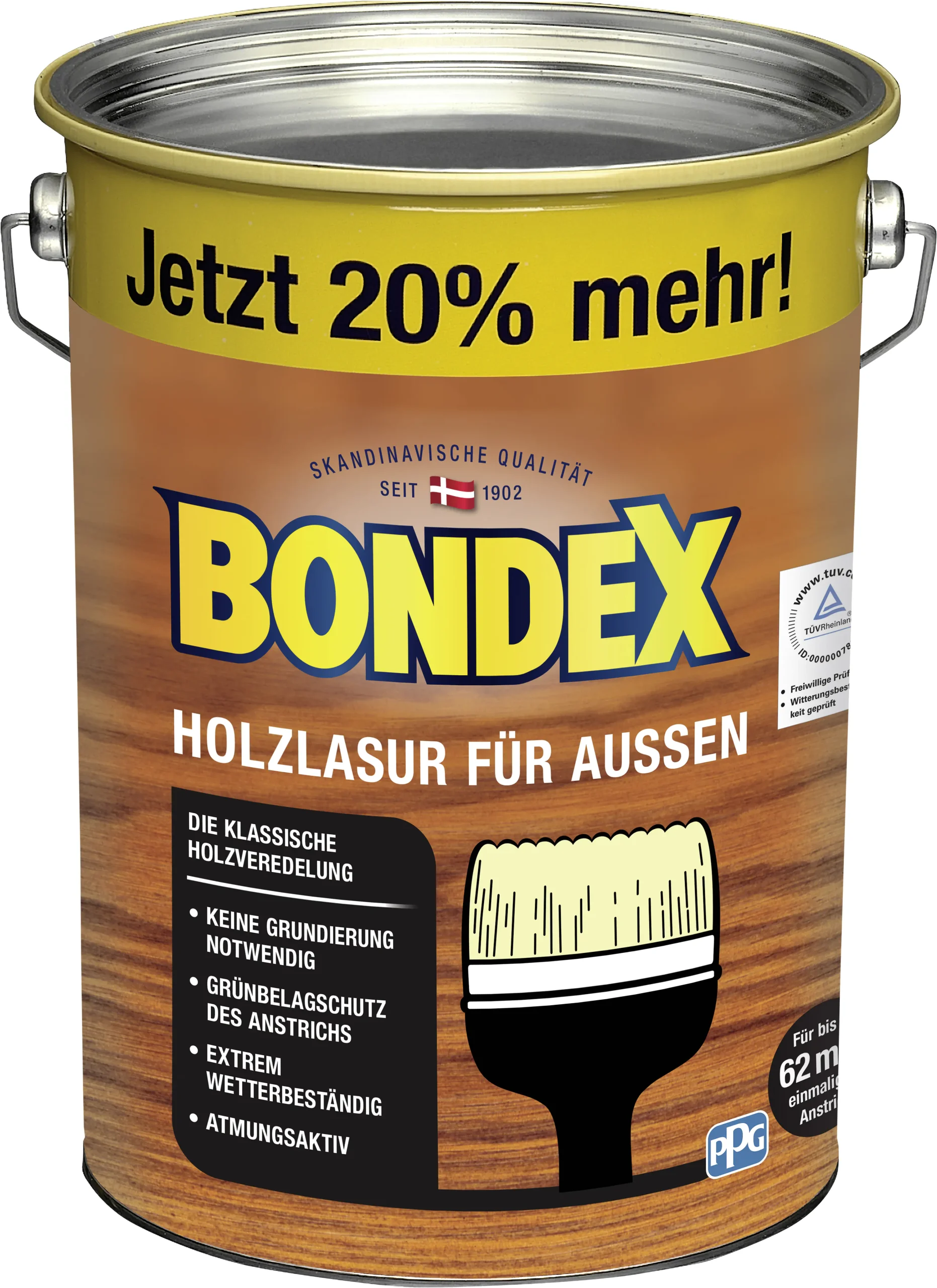 Bondex Holzlasur für Außen 4,8 L dunkelgrau