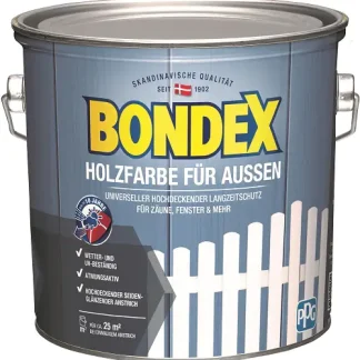 Bondex Holzfarbe für Aussen 2,5 L weiß