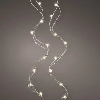Kaemingk Micro LED Strangbeleuchtung Lichterkette mit 40 Lichter warmweiß