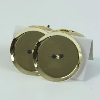 Kaemingk Metall-Adventskerzenhalter Ø 10 cm hellgold - 4 Stück