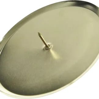 Kaemingk Metall-Adventskerzenhalter Ø 8 cm hellgold - 4 Stück