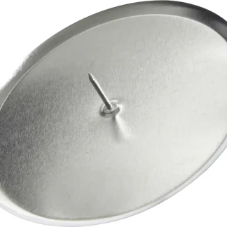 Kaemingk Metall-Adventskerzenhalter Ø 6 cm silber - 4 Stück