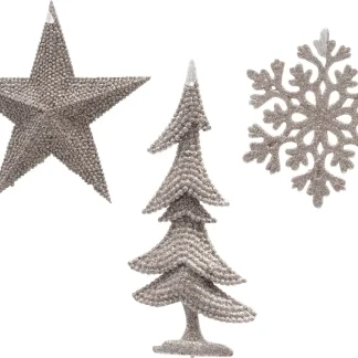 Kaemingk Weihnachtshänger in puderrosa 10,5 cm