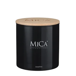 Mica Duftkerze im Glas Wood Fire 12 x 12 cm