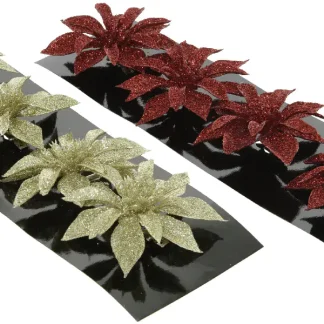 Kaemingk Weihnachtsblume Poinsettia Ø 8 cm verschiedene Farben