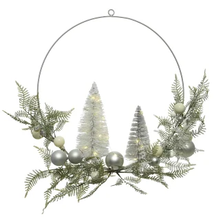Kaemingk Weihnachtskranz Ø 40 cm mit LED Beleuchtung