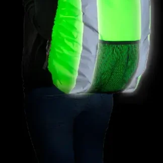 Walser Reflektierende Rucksackhülle grün 30L