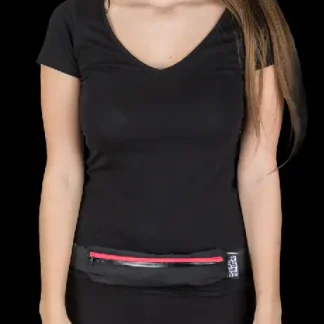 Walser LED Gürteltasche schwarz rot