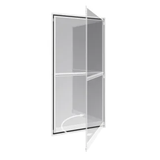 Windhager Fliegenschutz-Pendeltür 100 x 210 cm schwarz/weiß