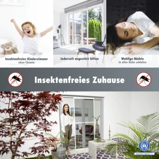 Primaster Fliegenschutz-Schiebetür 120 x 240 cm weiß/weiß kürzbar