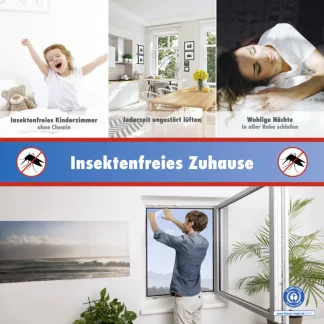 TrendLine Fliegengitter 130 x 150 cm weiß kürzbar