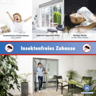 TrendLine Fliegenschutz Türvorhang 100 x 210 cm anthrazit kürzbar