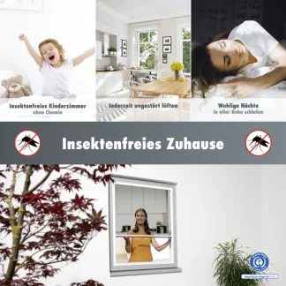 Primaster Fliegenschutz-Plissee 130 x 150 cm weiß/weiß kürzbar