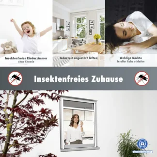 Primaster Fliegenschutz-Rollo 130 x 160 cm weiß/weiß kürzbar