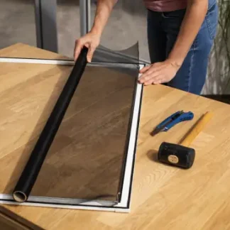 Primaster Fliegengitter-Rolle 140 x 150 cm grau/grau kürzbar