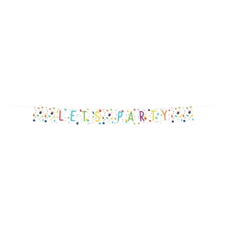 Wimpelkette Confetti Birthday Papier 185 x 19 cm