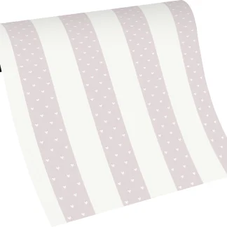 Erismann Vliestapete 13621-10 Kinderzimmer, Streifen rosa, 10,05 x 0,53 m