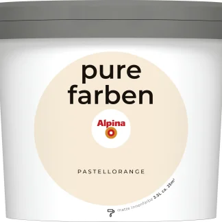 Alpina  Pure Farben Pastellorange 2,5 Liter