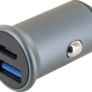 Schwaiger Schnellladeadapter KFZ, 12 V 1x USB, 1x Type C