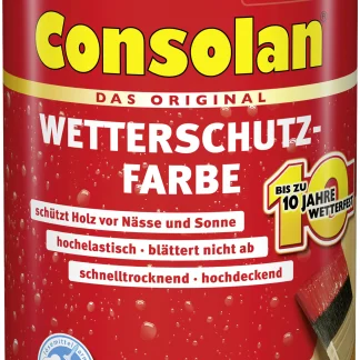 Consolan Wetterschutz-Farbe 2,5 L schwedenrot