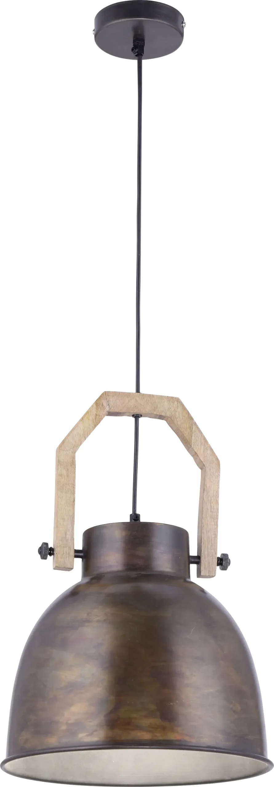 Leuchten Direkt Pendelleuchte Samia braun Ø 32,5 cm E27, max. 40W