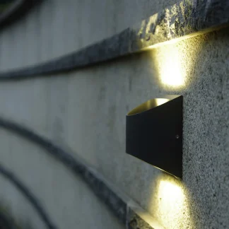 Lutec LED Außenwandleuchte Dodd anthrazit Up- & Downlight