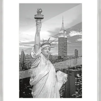 Alu Bilderrahmen Premium silber 60 x 80 cm
