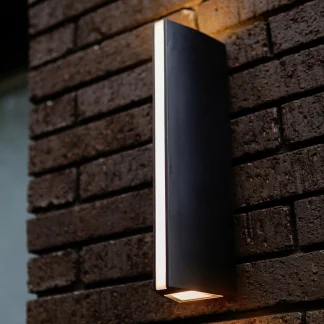 Lutec LED Außenwandleuchte Leo anthrazit Up- & Downlight