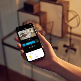 Ring Indoor Cam weiß Überwachungskamera innen, HD-Video, WLAN