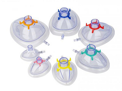 Mascherina anestesia monouso tg. 1 - infante - rosa