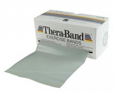 FASCIA ELASTICA THERA-BAND 45 m. x 15 cm. ARGENTO - SPECIAL-FORTE