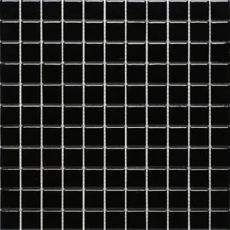 Mosaikfliese Mini 30 x 30 cm schwarz glanz Steinmaß: ca. 2,5 x 2,5 cm