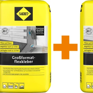 Sakret Großformatflexkleber 20 kg 3 für 2 Aktion
