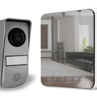 Türsprechanlage mit Spiegeleffekt Farb-Video Türsprechanlage 2 Draht System