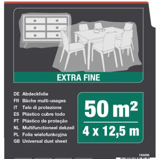 Nespoli Abdeckfolie 12,5 x 4 m = 50 m² transparent