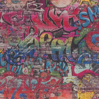 Erismann Papiertapete 05530-10 Graffiti bunt 10,05 x 0,53 m