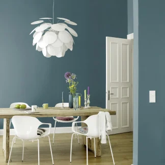 Rasch Vliestapete 542462 Poetry II uni blau 10,05 x 0,53 m