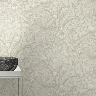 Rasch Vliestapete 555349 Grau-Greige Muster & Motive 10,05 m x 0,53 m