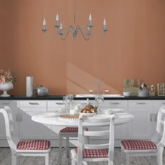 Rasch Vliestapete 555912 Rot-Terra Uni 10,05 m x 0,53 m