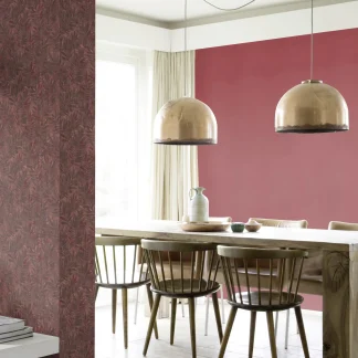 rasch Vliestapete 561296 Barbara Home III, Blätter rot gold, 10,05 x 0,53 m